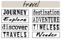 JRS - Preinked Stampers - Travel