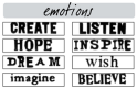 Just Rite Preinked - Emotions
