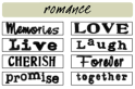 Just Rite Preinked -- Romance