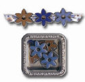 MR - Bloom Ribbon Slides Blue Sophisticate