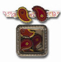 MR - Paisley Ribbon slides - Romance