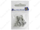 bm - cast metal spiral small silver