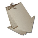 chipboard coaster book - arrow