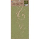 delta stencil magent accents elegant scroll