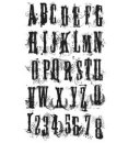 grunge alphabet
