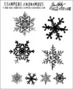 grunge snowflakes