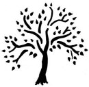 hh - tree brass stencil (rund)  70
