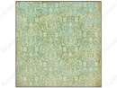 k&c  blue & green damask