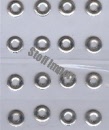 metal stickers - rings silver