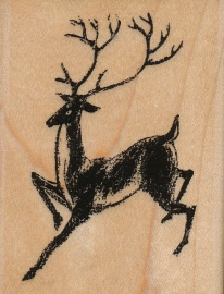 pi - art brush raindeer