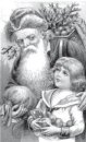 pi santa and girl