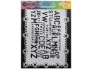 ranger dylusions stencil 9 x 12 letter jumble