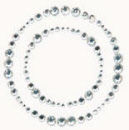 rhinestone picture circ silver