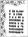 tcw - dylusions stencil - diamond of a border 9 x 12